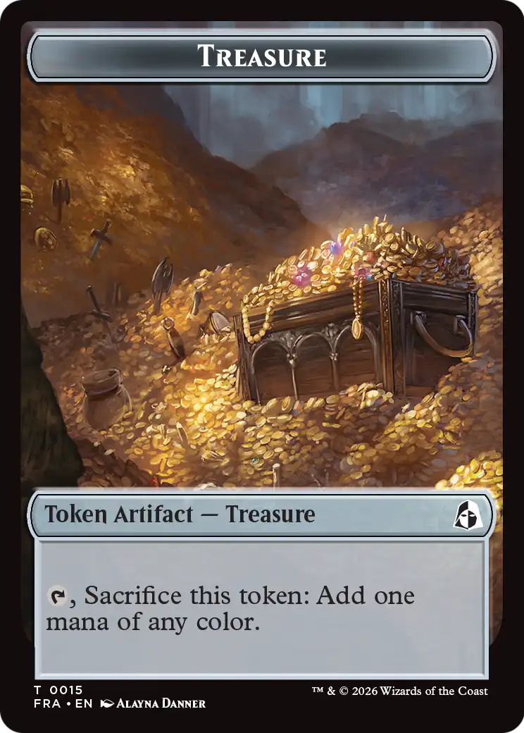 Dragon // Treasure Double-Sided Token [Reality Fracture Tokens] | Webway Games