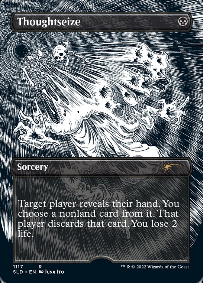 Thoughtseize (Borderless Etched Foil) [Secret Lair Drop Series] | Webway Games