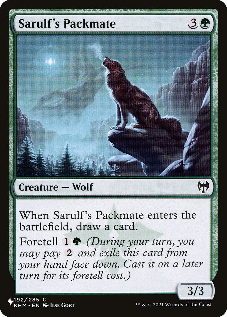 Sarulf's Packmate [The List] | Webway Games