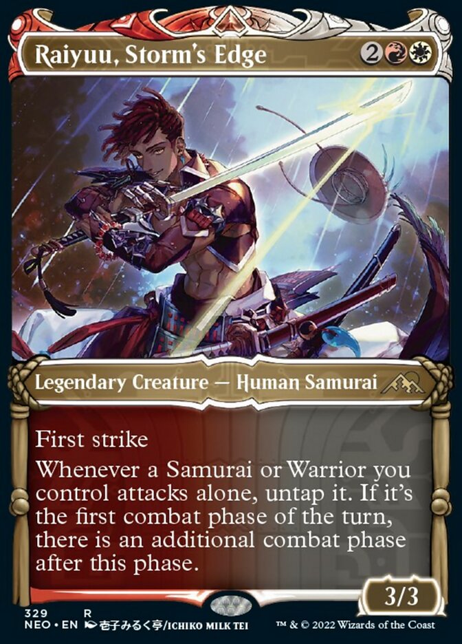 Raiyuu, Storm's Edge (Showcase Samurai) [Kamigawa: Neon Dynasty] | Webway Games