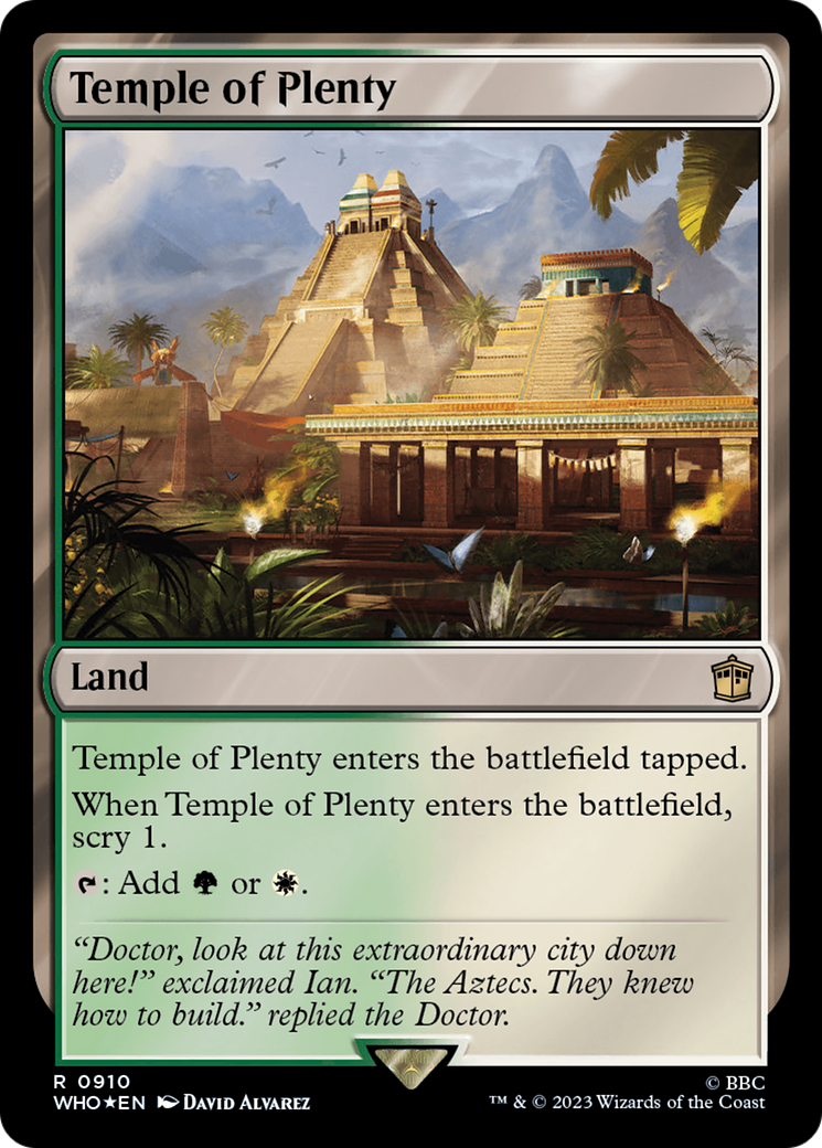 Temple of Plenty (Surge Foil) [Doctor Who] | Webway Games