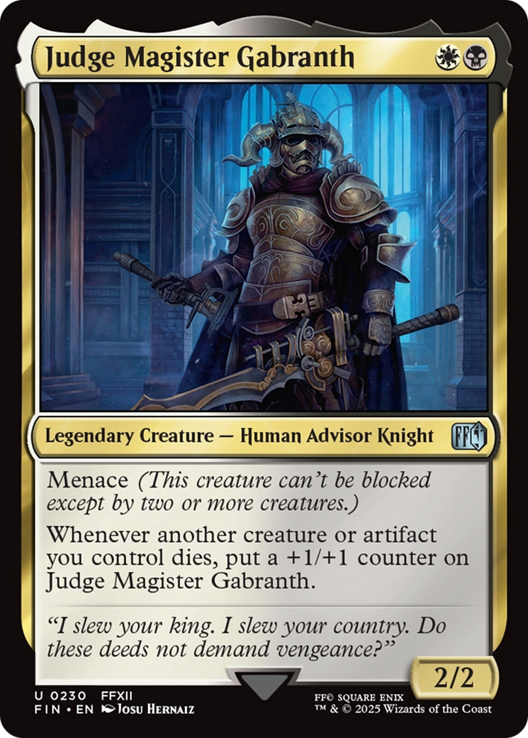 Judge Magister Gabranth [FINAL FANTASY] | Webway Games