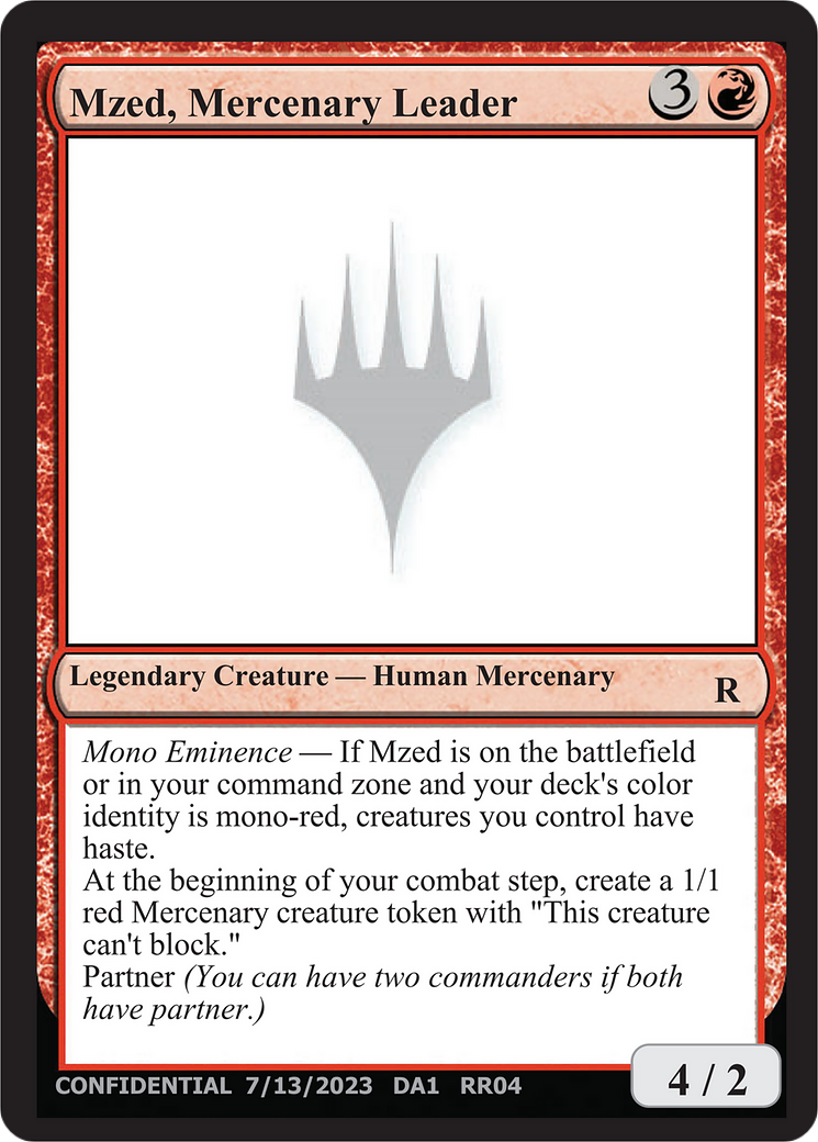 Mzed, Mercenary Leader [Unknown Event] | Webway Games