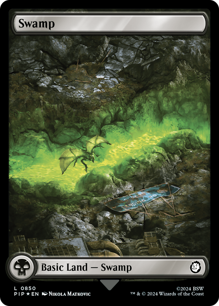 Swamp (0850) (Surge Foil) [Fallout] | Webway Games