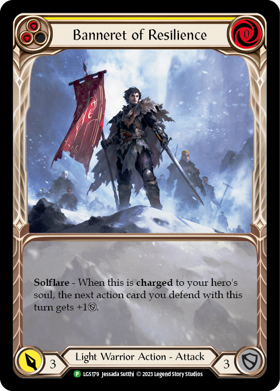 Banneret of Resilience (Extended Art) [LGS179] (Promo)  Rainbow Foil | Webway Games