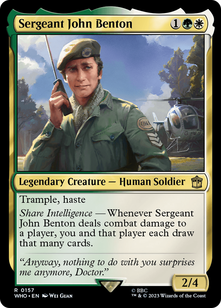 Sergeant John Benton [Doctor Who] | Webway Games