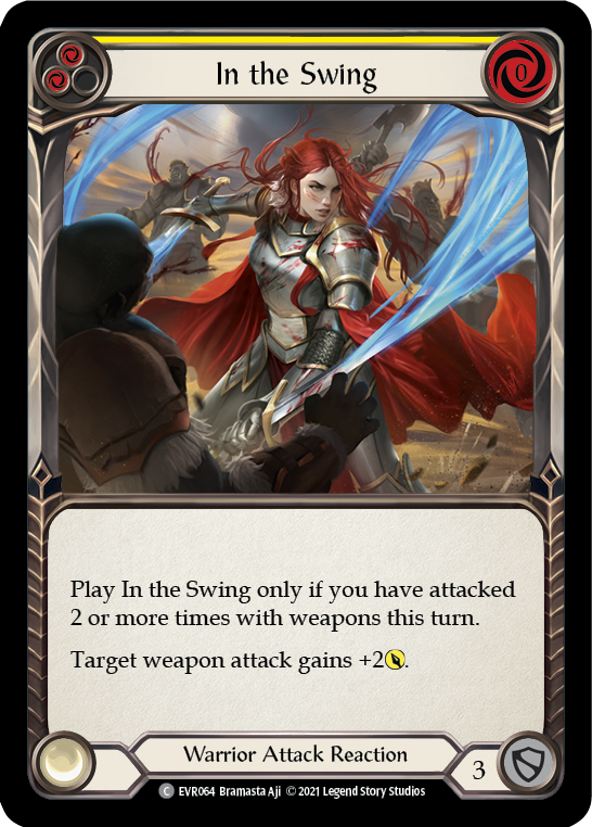 In the Swing (Yellow) [EVR064] (Everfest)  1st Edition Rainbow Foil | Webway Games