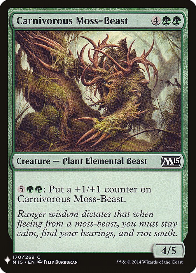 Carnivorous Moss-Beast [Mystery Booster] | Webway Games