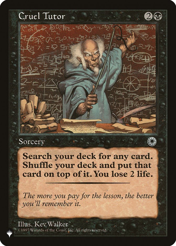 Cruel Tutor [The List] | Webway Games