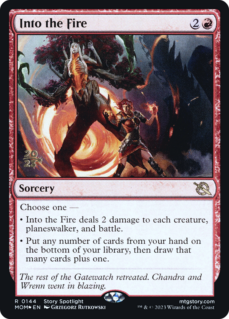 Into the Fire [March of the Machine Prerelease Promos] | Webway Games