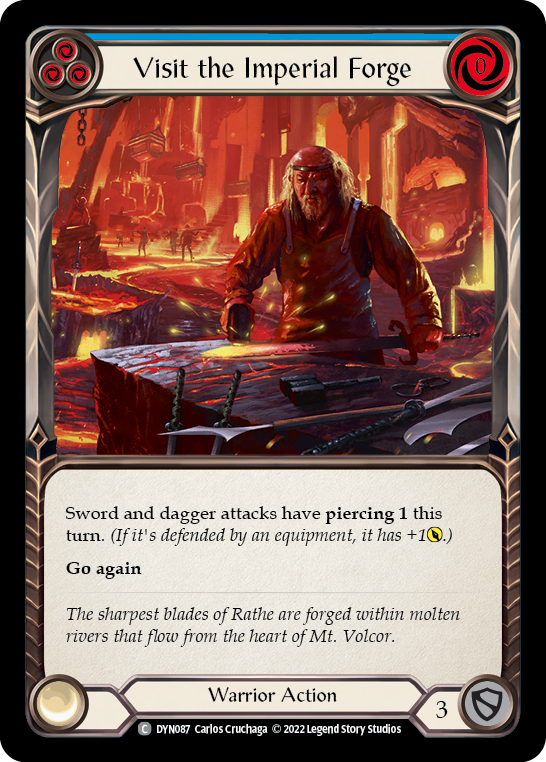 Visit the Imperial Forge (Blue) [DYN087] (Dynasty)  Rainbow Foil | Webway Games