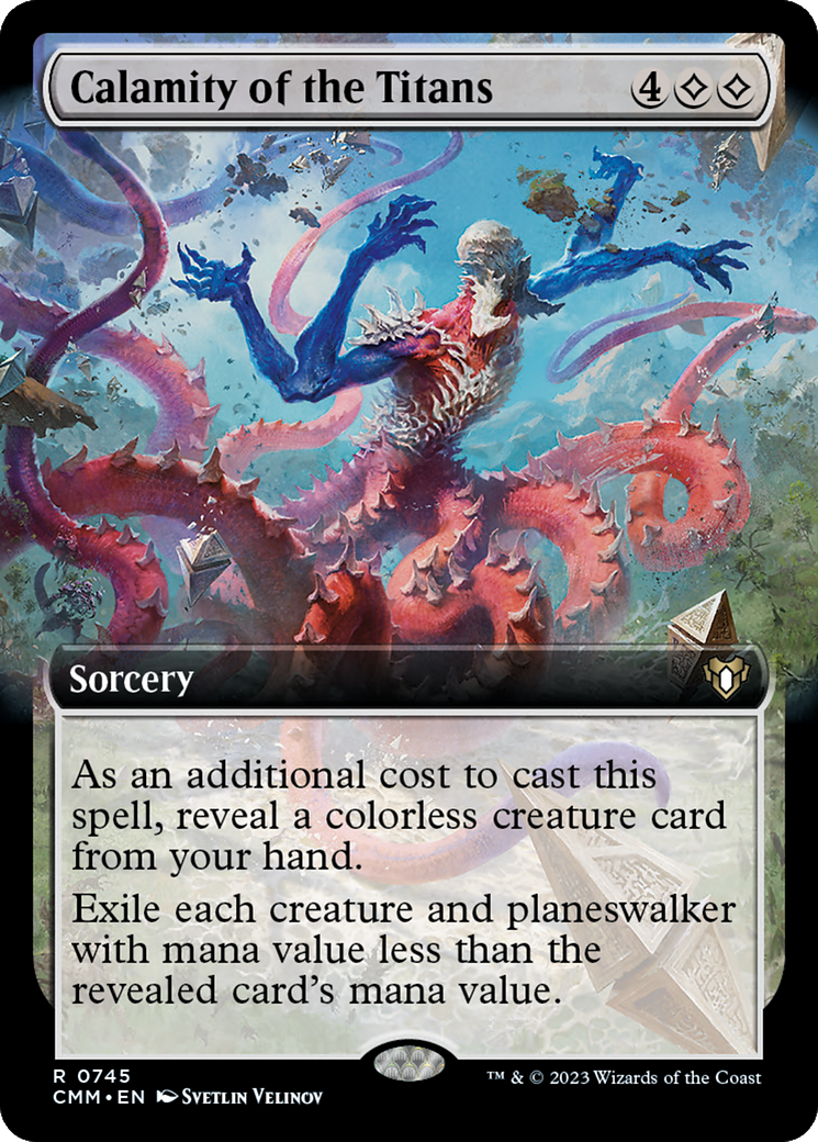 Calamity of the Titans (Extended Art) [Commander Masters] | Webway Games