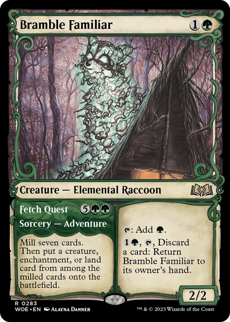Bramble Familiar // Fetch Quest (Showcase) [Wilds of Eldraine] | Webway Games