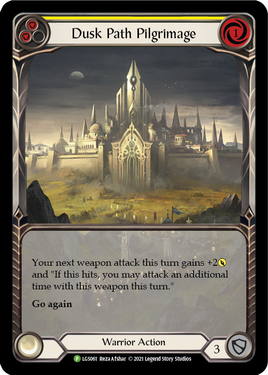 Dusk Path Pilgrimage (Yellow) [LGS061] (Promo)  Rainbow Foil | Webway Games