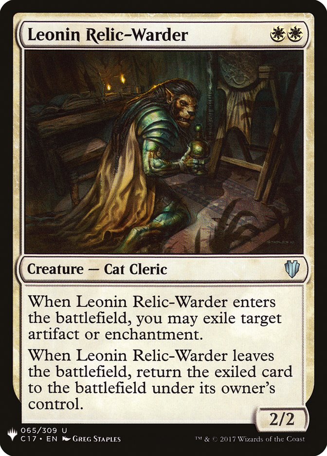 Leonin Relic-Warder [Mystery Booster] | Webway Games