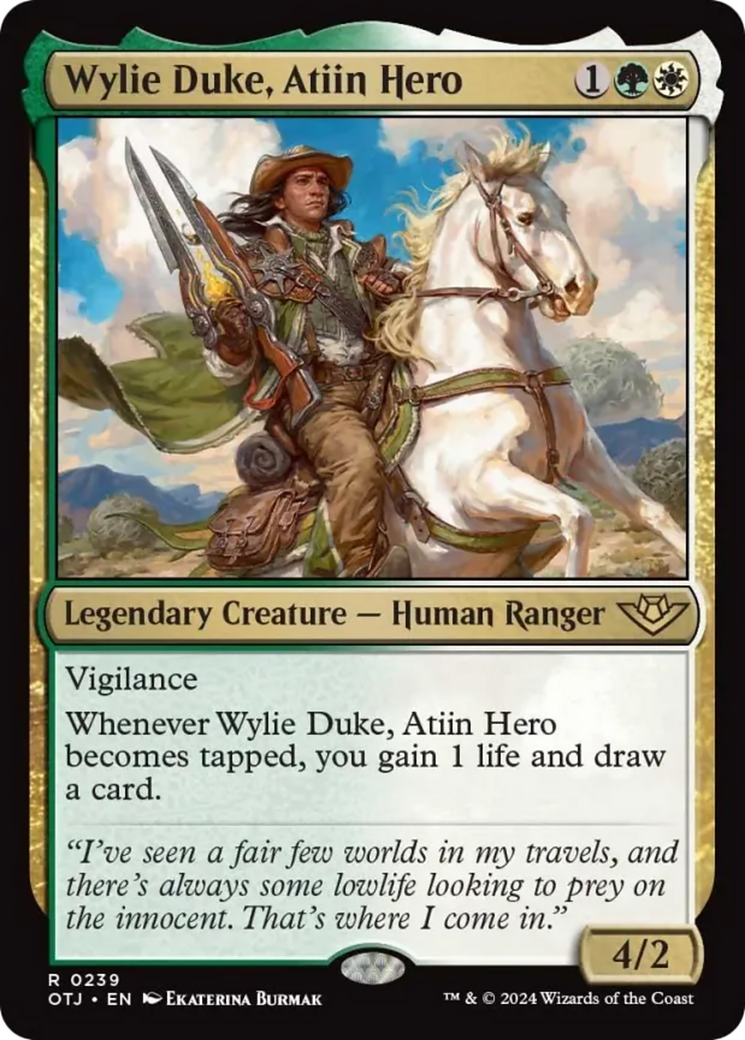 Wylie Duke, Atiin Hero [Outlaws of Thunder Junction] | Webway Games