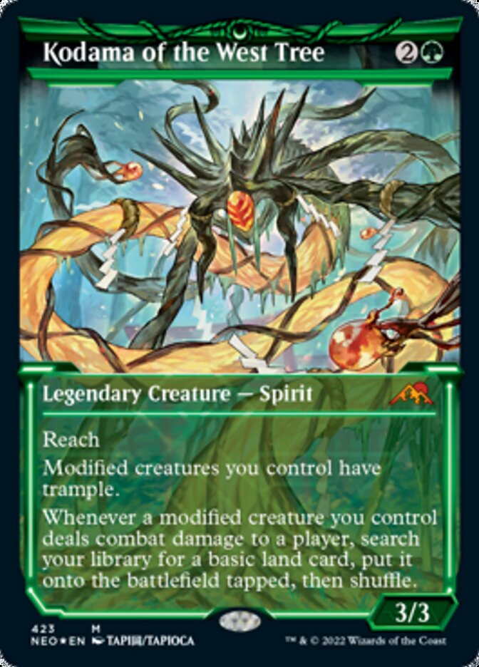Kodama of the West Tree (Showcase) (Foil Etched) [Kamigawa: Neon Dynasty] | Webway Games
