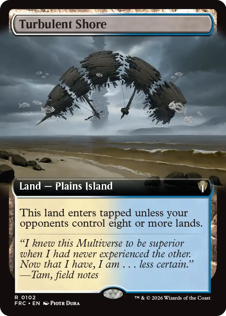 Turbulent Shore (Extended Art) [Reality Fracture Commander] | Webway Games