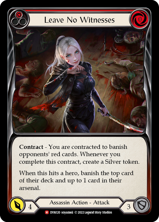 Leave No Witnesses [DYN120] (Dynasty)  Rainbow Foil | Webway Games