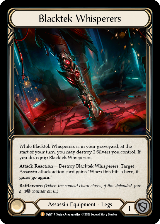 Blacktek Whisperers [DYN117] (Dynasty)  Cold Foil | Webway Games