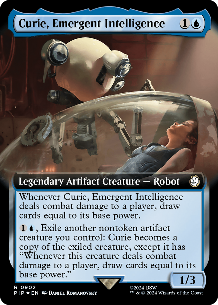 Curie, Emergent Intelligence (Extended Art) (Surge Foil) [Fallout] | Webway Games