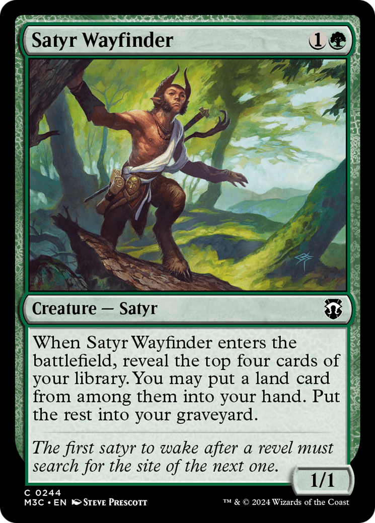 Satyr Wayfinder (Ripple Foil) [Modern Horizons 3 Commander] | Webway Games