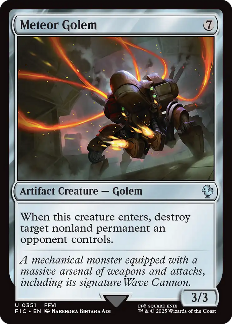 Meteor Golem [FINAL FANTASY Commander] | Webway Games