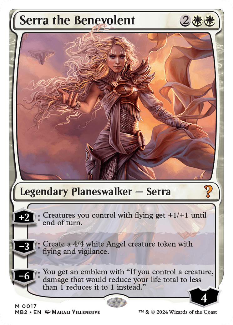 Serra the Benevolent (White Border) [Mystery Booster 2] | Webway Games