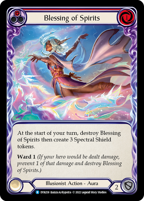 Blessing of Spirits (Red) [DYN218] (Dynasty)  Rainbow Foil | Webway Games