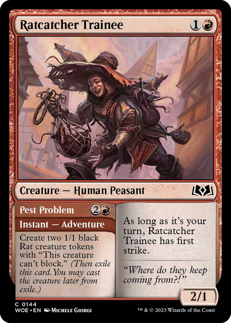 Ratcatcher Trainee // Pest Problem [Wilds of Eldraine] | Webway Games