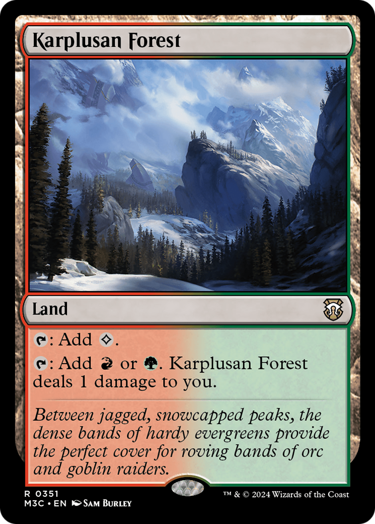 Karplusan Forest (Ripple Foil) [Modern Horizons 3 Commander] | Webway Games