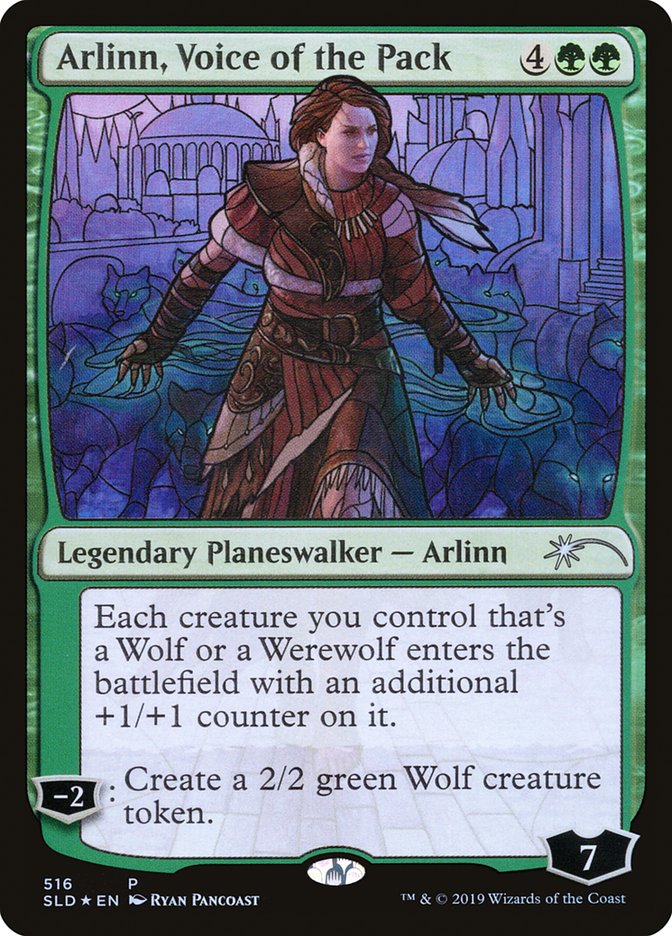 Arlinn, Voice of the Pack (Stained Glass) [Secret Lair Drop Promos] | Webway Games