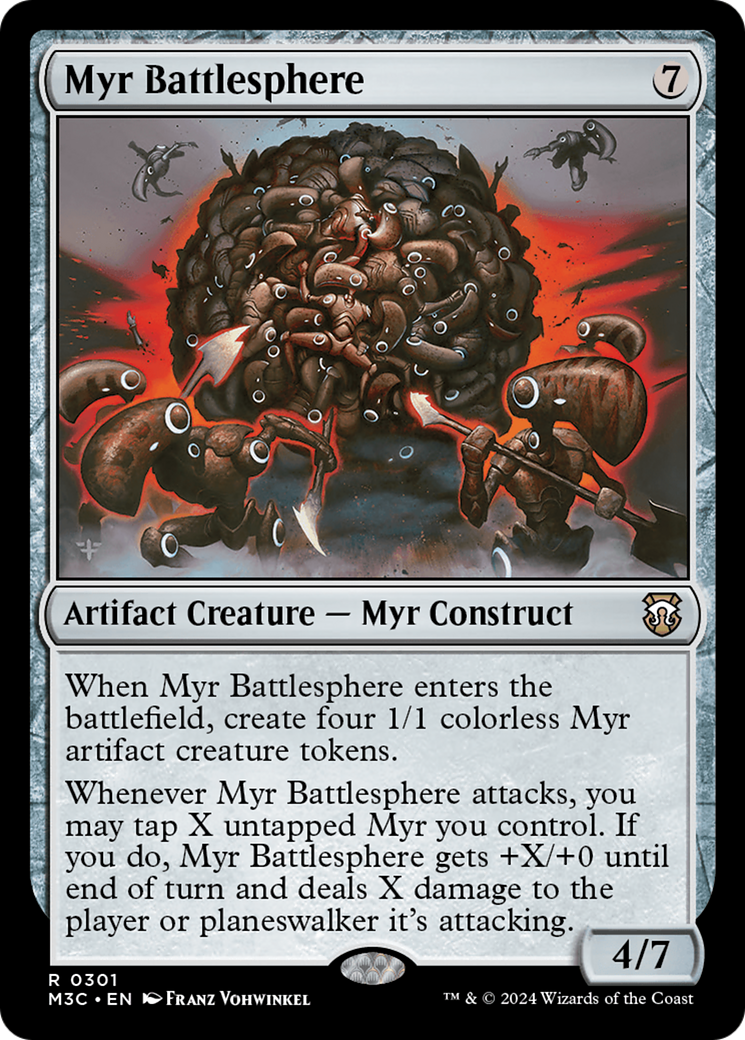 Myr Battlesphere (Ripple Foil) [Modern Horizons 3 Commander] | Webway Games