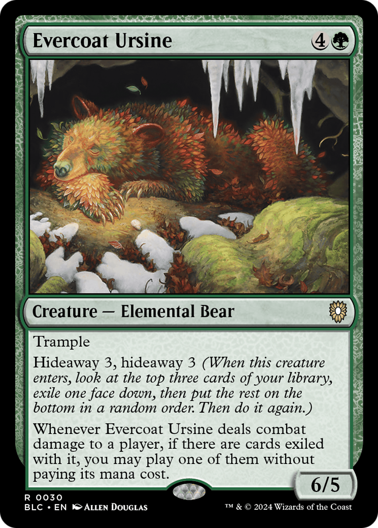 Evercoat Ursine [Bloomburrow Commander] | Webway Games