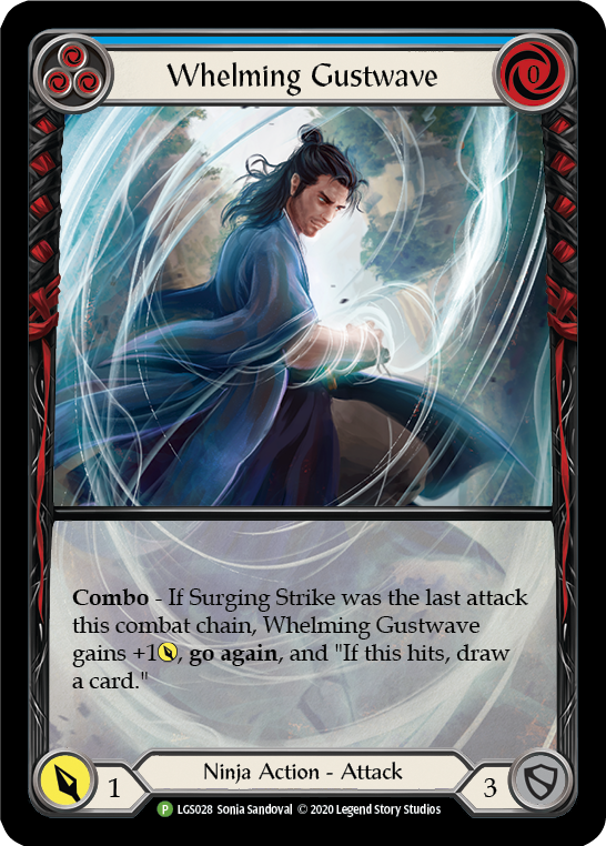 Whelming Gustwave (Blue) [LGS028] (Promo)  Rainbow Foil | Webway Games