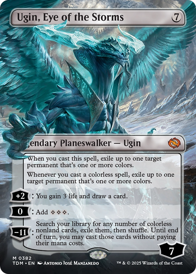 Ugin, Eye of the Storms (Borderless) [Tarkir: Dragonstorm] | Webway Games