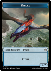 Drake // Soldier (0026) Double-Sided Token [Outlaws of Thunder Junction Commander Tokens] | Webway Games