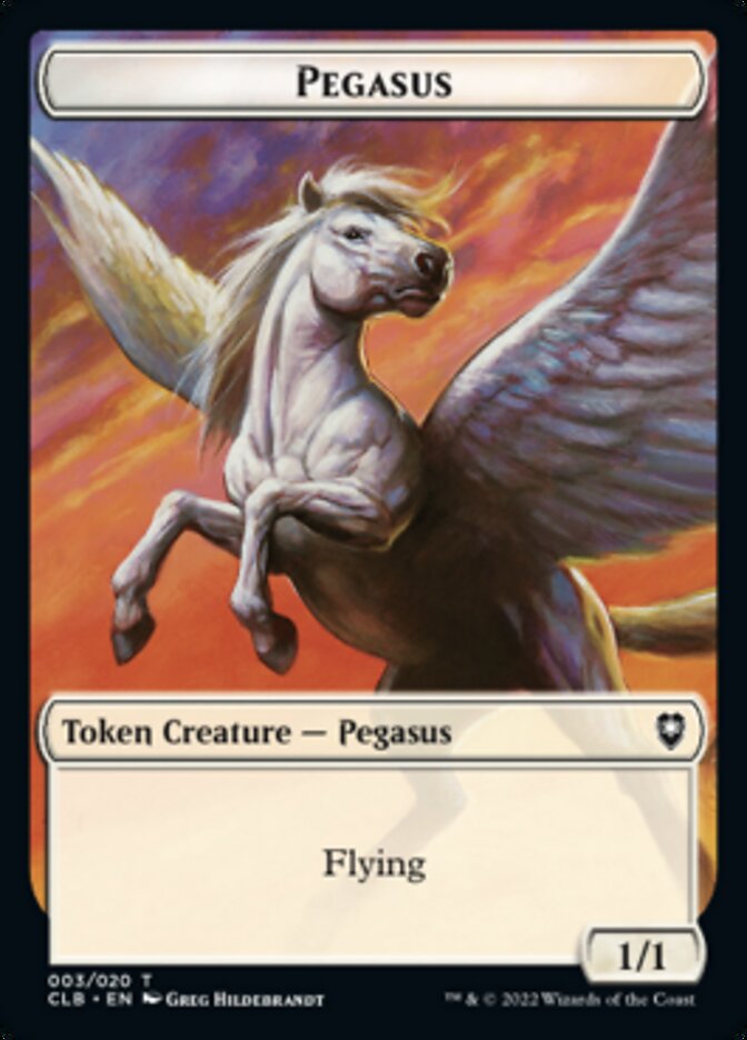 Pegasus Token [Commander Legends: Battle for Baldur's Gate Tokens] | Webway Games