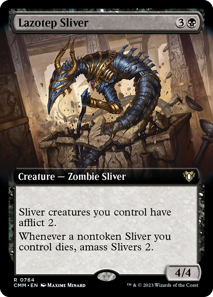 Lazotep Sliver (Extended Art) [Commander Masters] | Webway Games