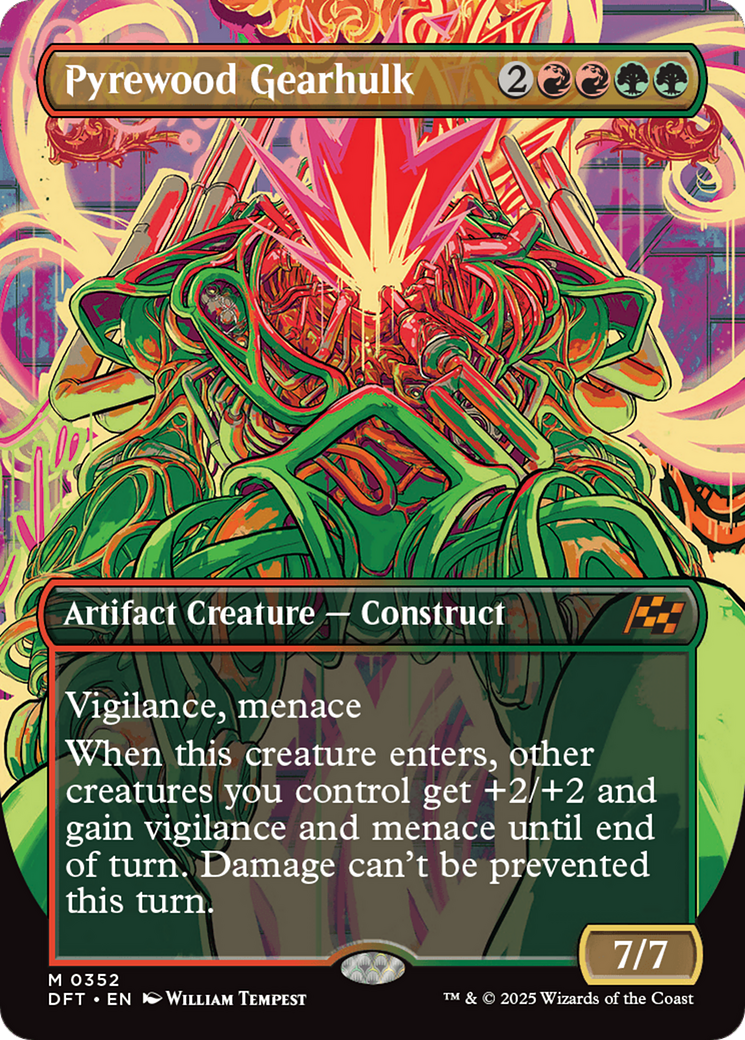 Pyrewood Gearhulk (Borderless) [Aetherdrift] | Webway Games
