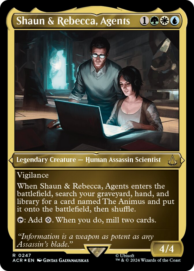 Shaun & Rebecca, Agents (Foil Etched) [Assassin's Creed] | Webway Games