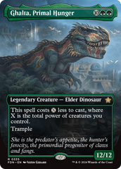 Ghalta, Primal Hunger (Borderless) [Foundations] | Webway Games