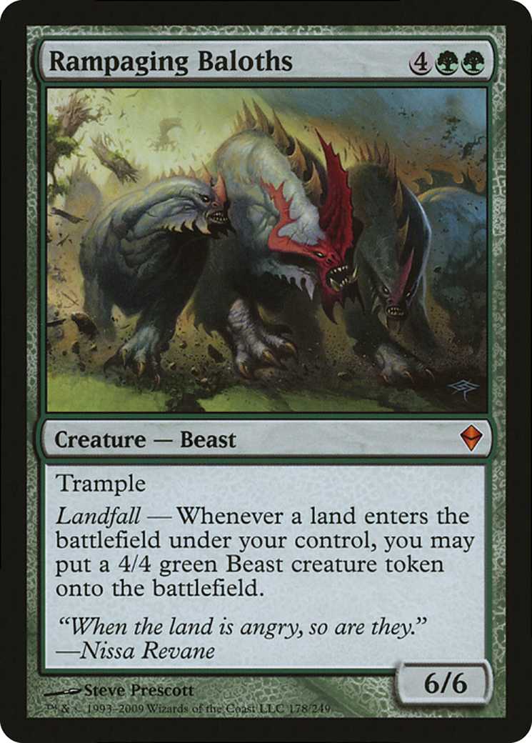 Rampaging Baloths (Zendikar) (Oversized) [Oversize Cards] | Webway Games