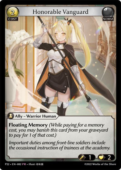 Honorable Vanguard (002) [Promotional Cards] | Webway Games