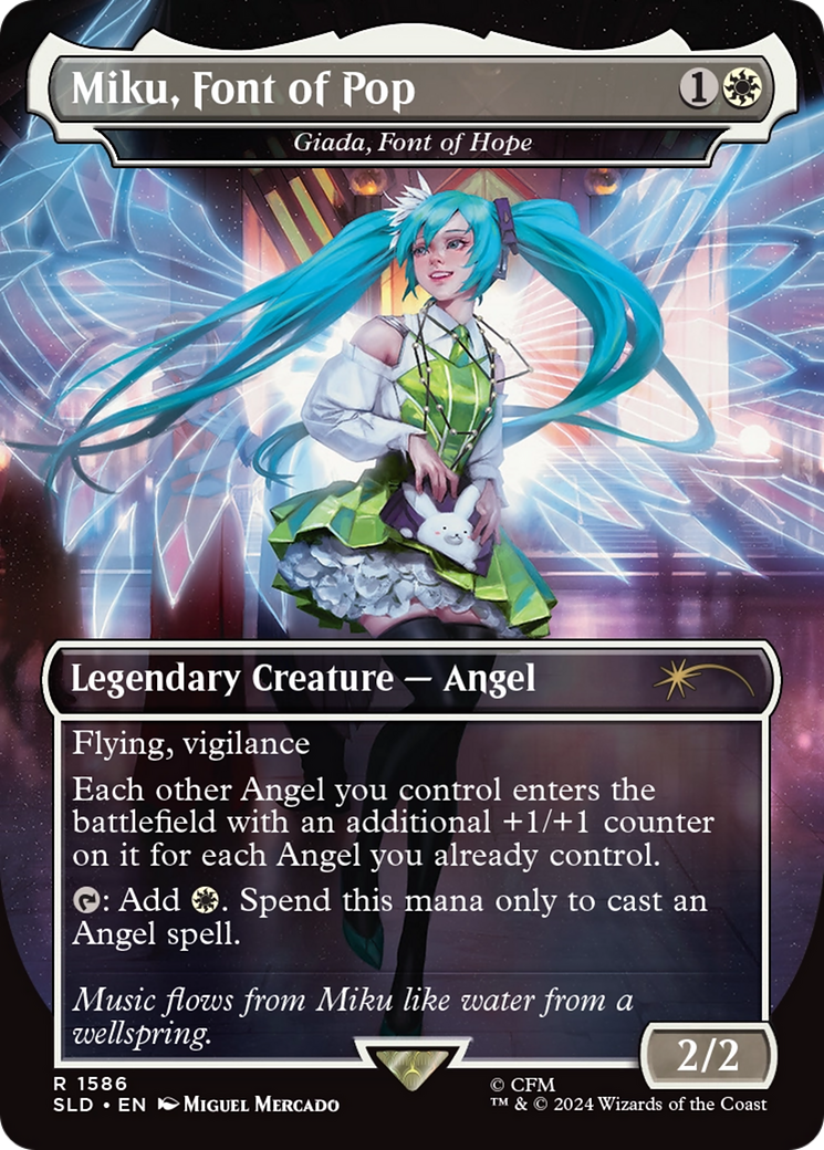 Miku, Font of Pop - Giada, Font of Hope (Rainbow Foil) [Secret Lair Drop Series] | Webway Games