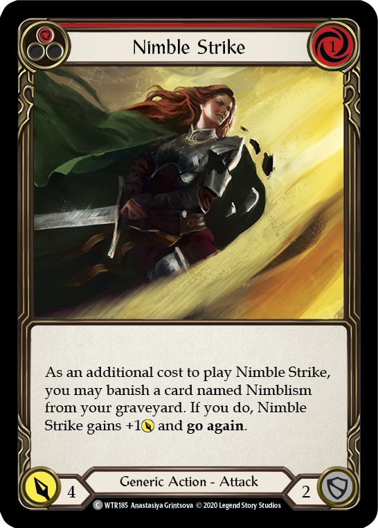 Nimble Strike (Red) [U-WTR185] (Welcome to Rathe Unlimited)  Unlimited Normal | Webway Games