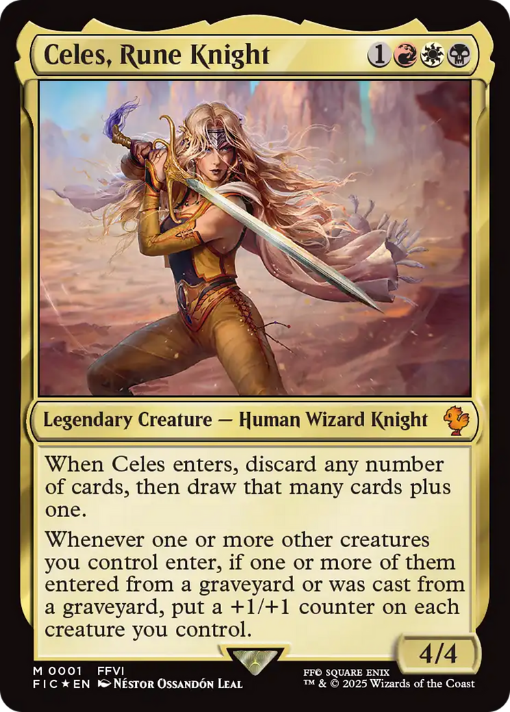 Celes, Rune Knight (0001) [FINAL FANTASY Commander] | Webway Games