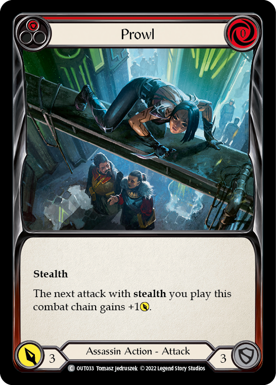 Prowl (Red) [OUT033] (Outsiders)  Rainbow Foil | Webway Games