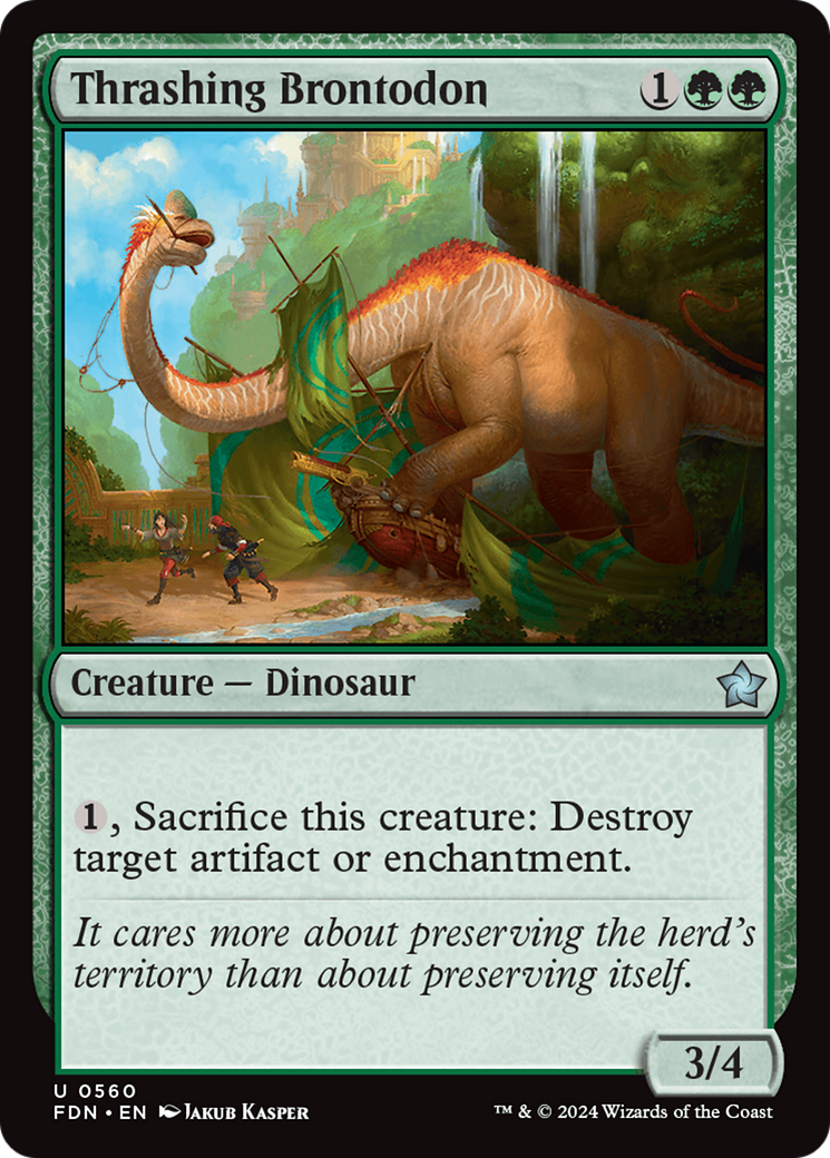 Thrashing Brontodon [Foundations] | Webway Games