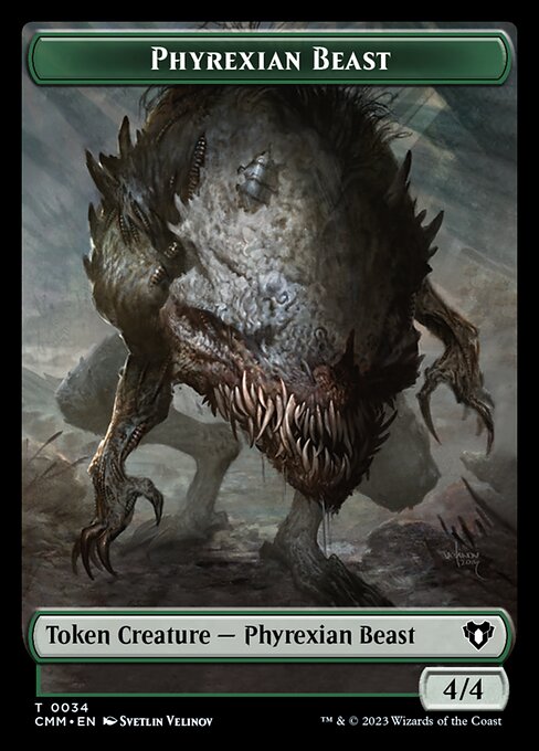 Eldrazi Scion // Phyrexian Beast Double-Sided Token [Commander Masters Tokens] | Webway Games